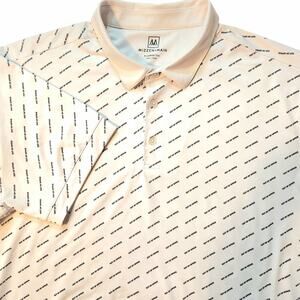 Mizzen & Main Versa Performance Polo, Golf "Out of Office" all-over print sz XL